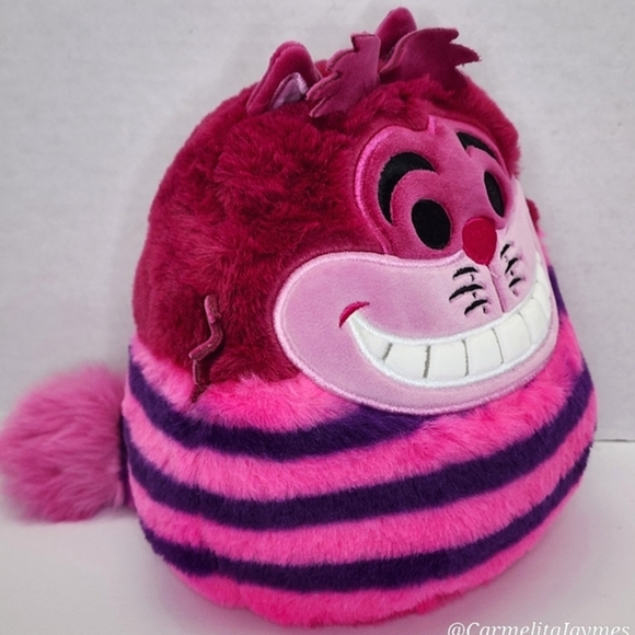 CHESIRE CAT 😻8" Pink Cat w Mishevious Smile FuzzAMallow Disney Squishmallow NWT - Picture 6 of 9